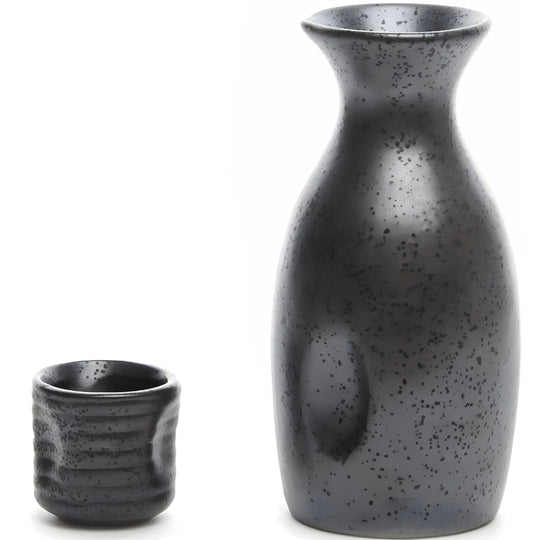 Porcelain Sake Bottle & Cup Set – 300ml + 30ml