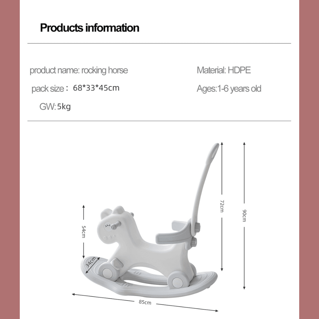 5 In 1 Baby Rocking Horse - EUROPEAN HOUSE HOLD