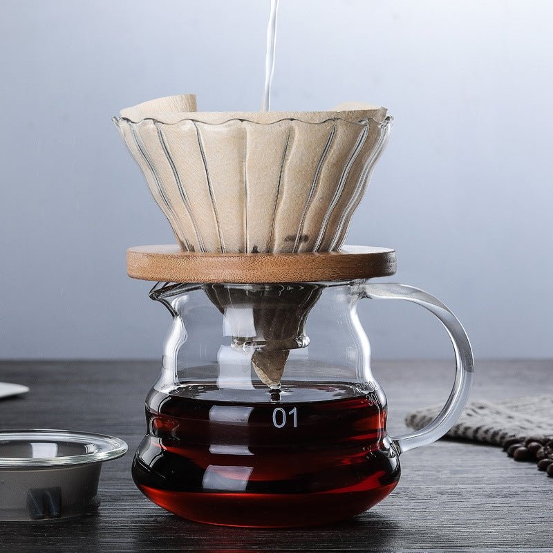 Koffiekan van hittebestendig glas met hoog borosilicaatgehalte, 360 of 800 ml