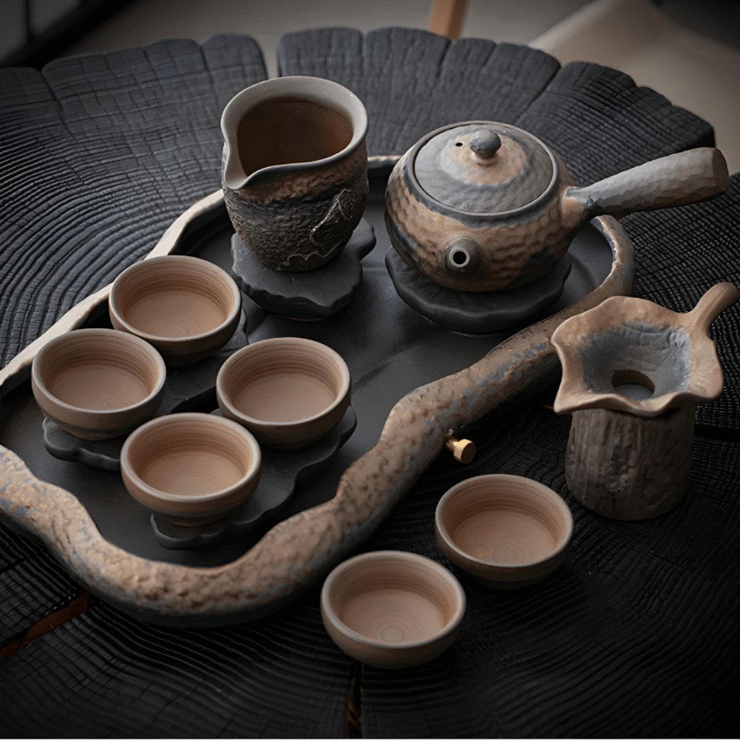 Japanse stijl Lotus Pond complete theeset