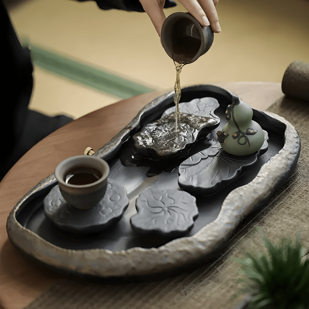Japanse stijl Lotus Pond complete theeset