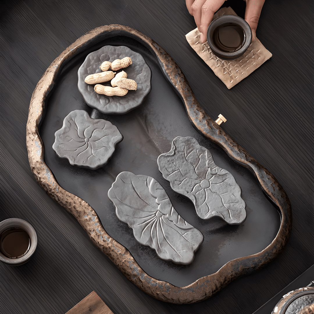 Japanse stijl Lotus Pond complete theeset