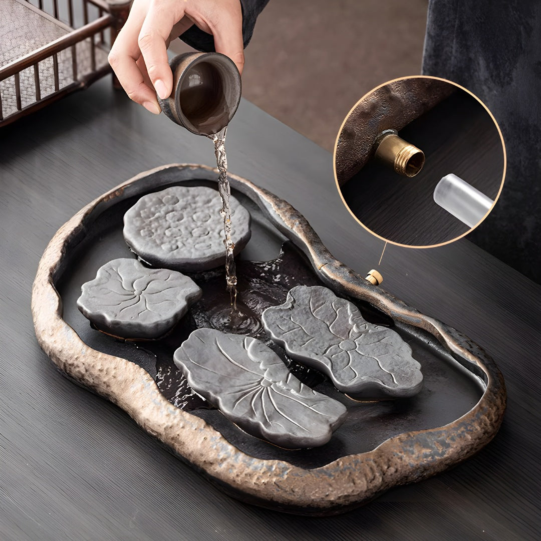 Japanese Style Lotus Pond Full Tea Set
