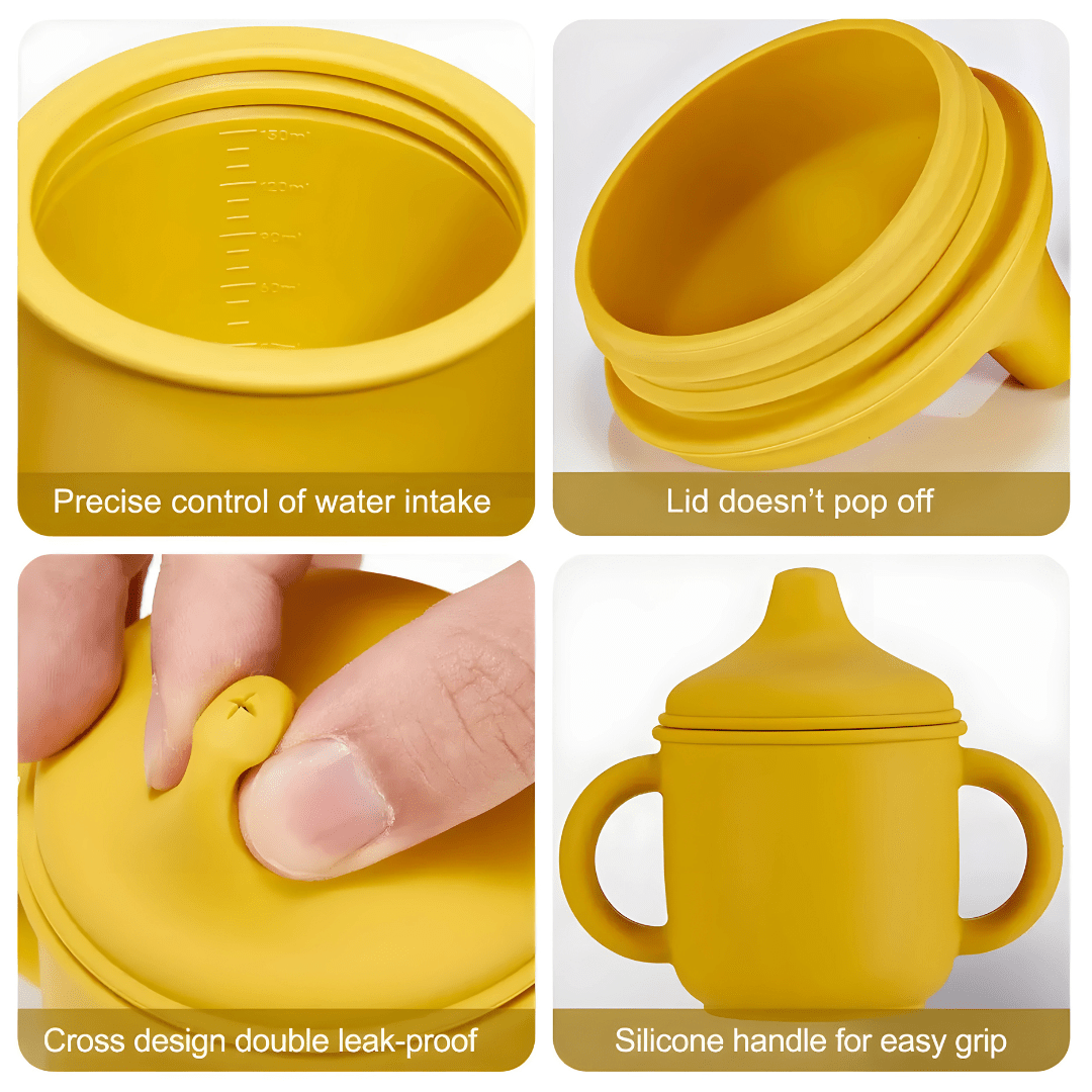 Leakproof BPA-Free Silicone Sippy Cup, 150ml