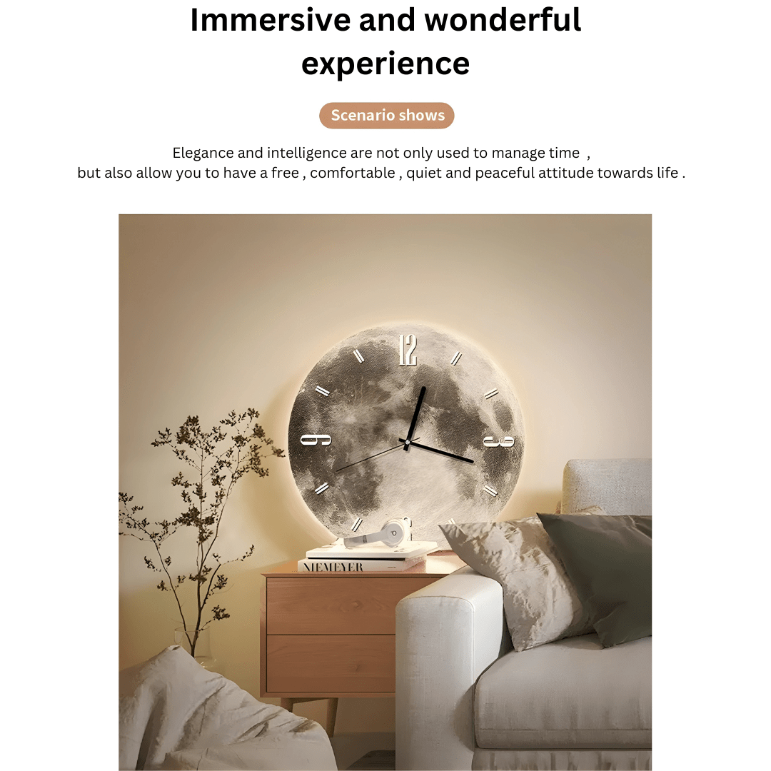 High-End LED Wall Clock with Remote 30CM