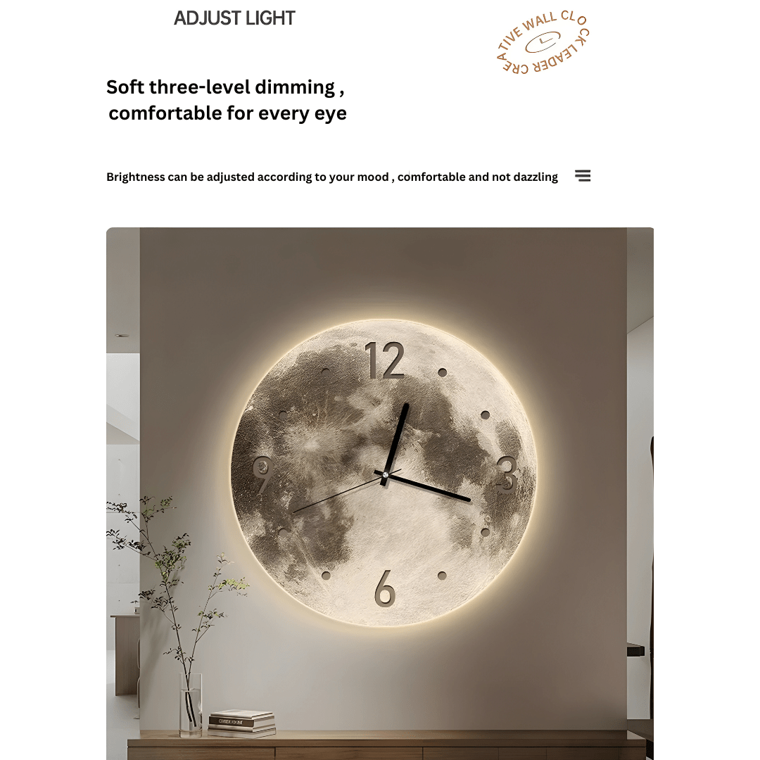 High-End LED Wall Clock with Remote 30CM