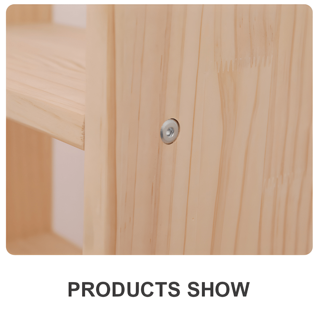 Eco-Friendly Wooden Kids Bookcase and toys Organizer