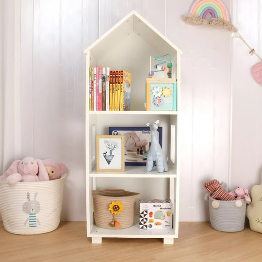 Wooden House Shaped Bookshelf for Kids - European Household - Lebanon