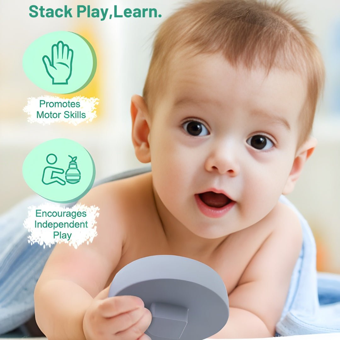 BPA-Free Silicone Pear Stacking Toy