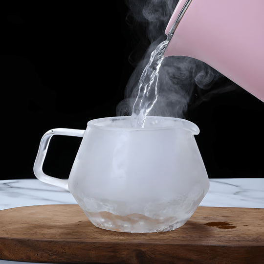 Premium koffie- en theepot van borosilicaatglas, 500 of 800 ml