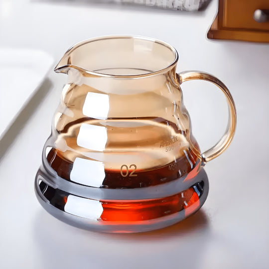Koffiekan van hittebestendig glas met hoog borosilicaatgehalte, 360 of 800 ml