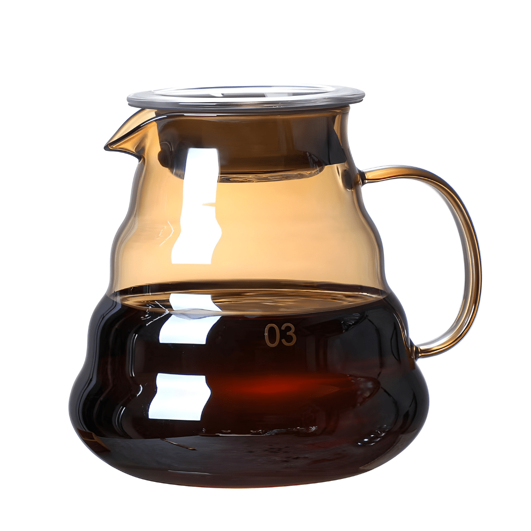 Koffiekan van hittebestendig glas met hoog borosilicaatgehalte, 360 of 800 ml
