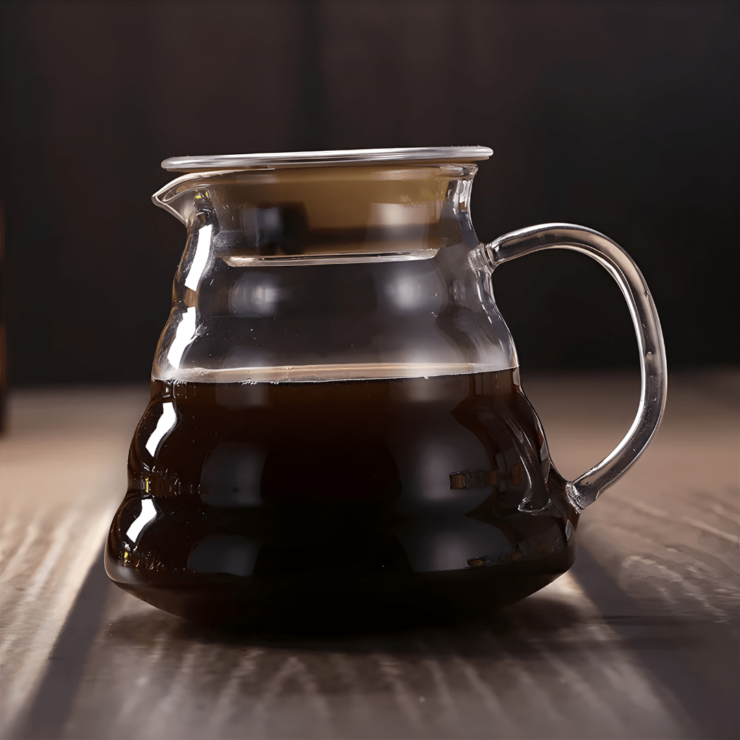 Koffiekan van hittebestendig glas met hoog borosilicaatgehalte, 360 of 800 ml