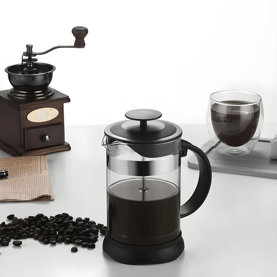 French Press coffee & tea maker with C‑shaped handle – 600ml or 1000ml – Beirut Lebanon