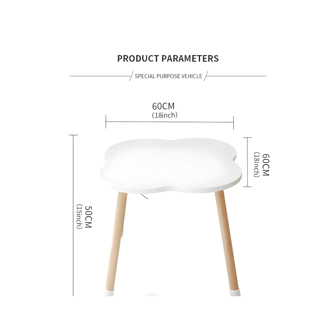 Kids Premium Quality MDF Cloud Table And Chair Set