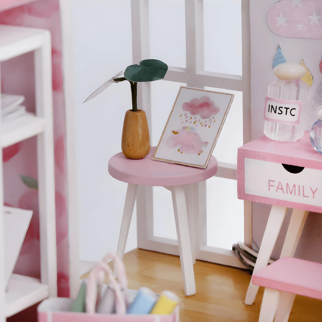 DIY First Love Miniature House – Wooden Furniture & LED Light