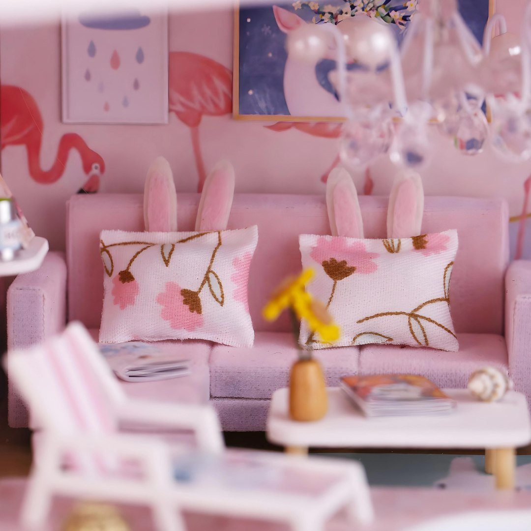 DIY First Love Miniature House – Wooden Furniture & LED Light