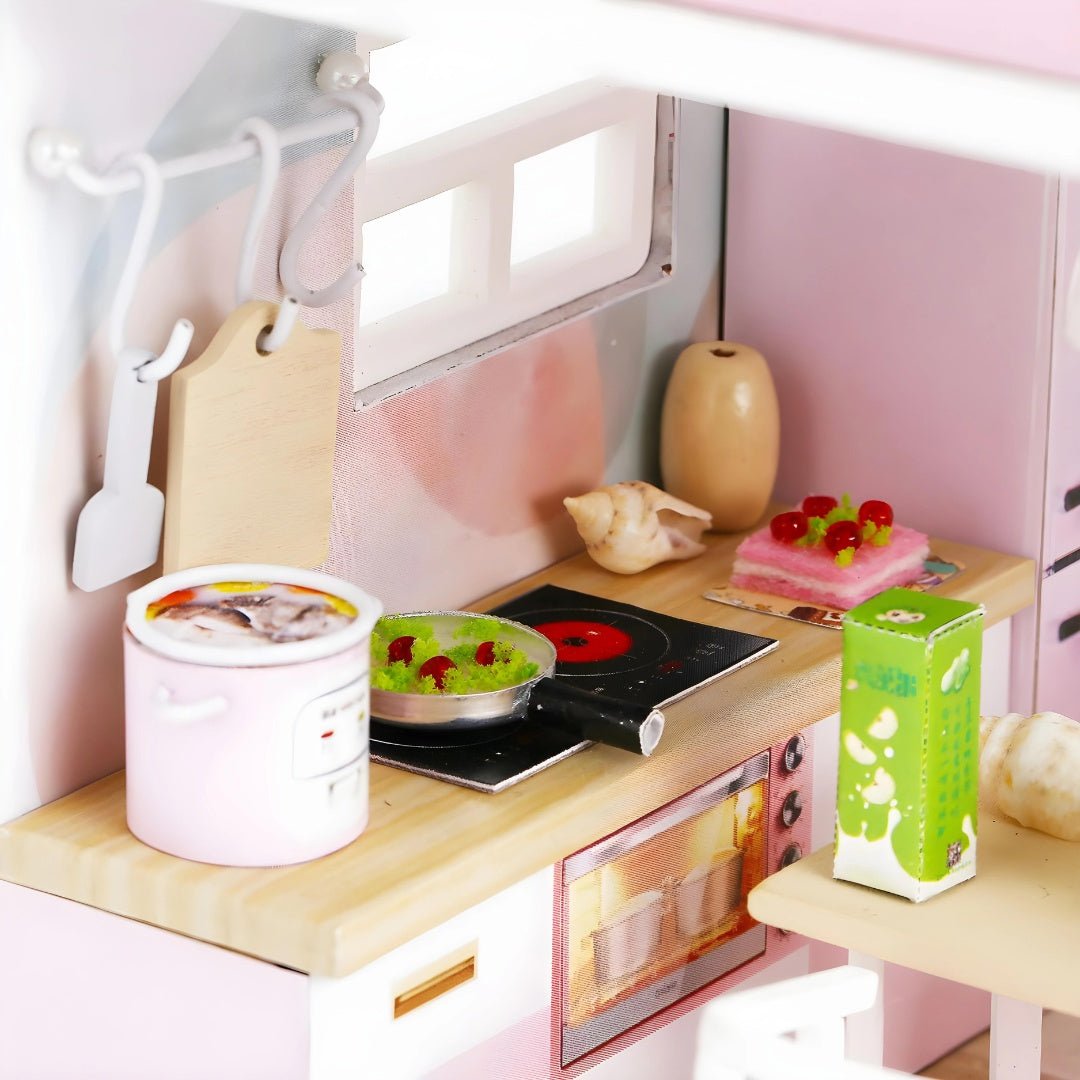DIY First Love Miniature House – Wooden Furniture & LED Light