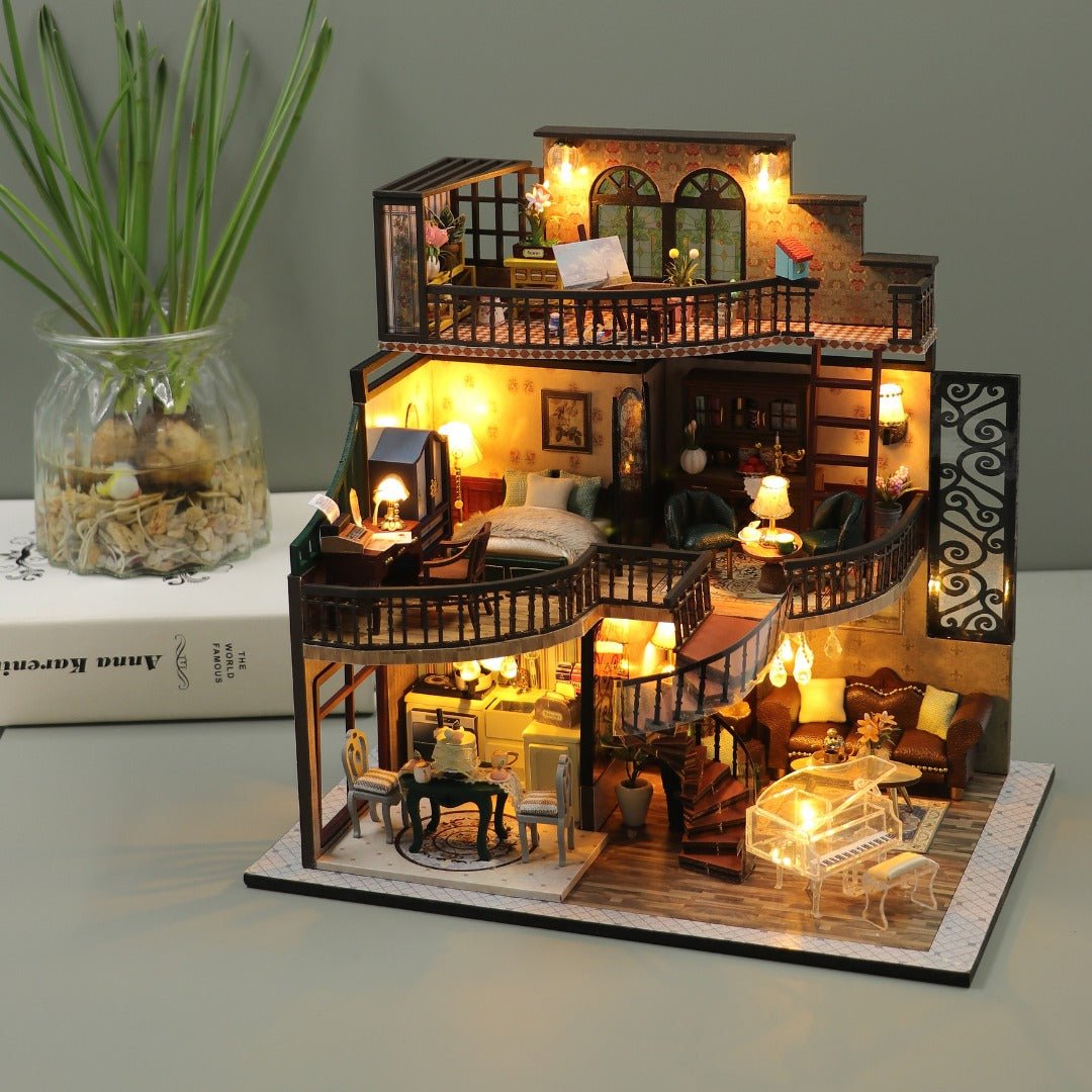DIY wooden dollhouse kit for kids – safe, creative, and educational toy in Lebanon