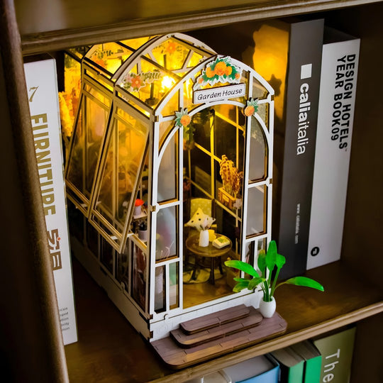 DIY Prachtig Tuinhuis Miniatuurpakket met LED-verlichting