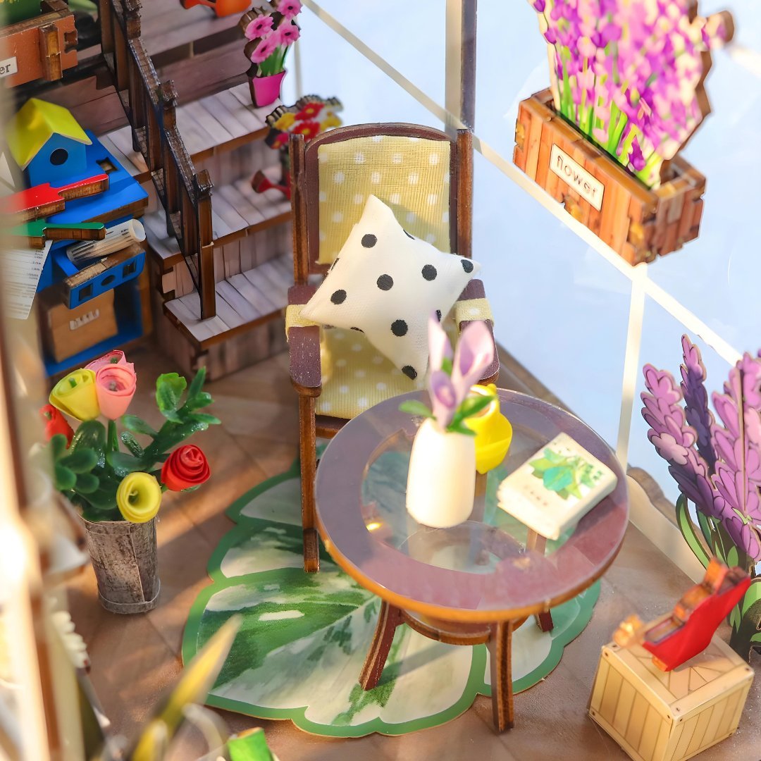 DIY Prachtig Tuinhuis Miniatuurpakket met LED-verlichting