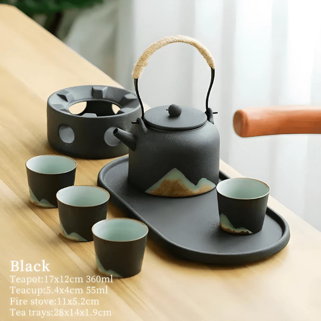 Premium Chinese Coarse Pottery Kung-fu Tea Set