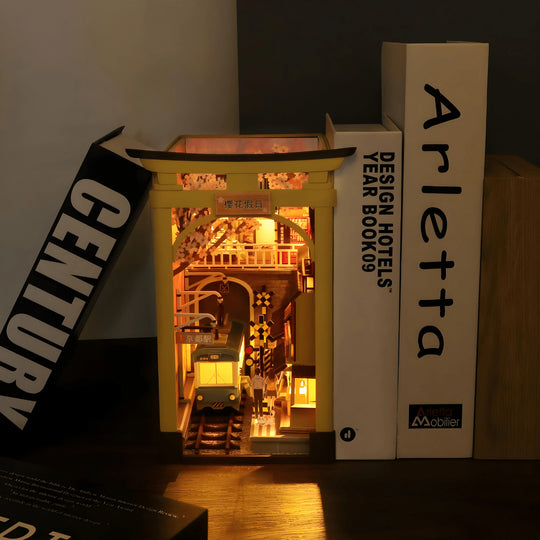 Japanse stijl poppenhuis DIY knutselen houten handwerk woondecoratie boekenhoek modelbouwpakketten