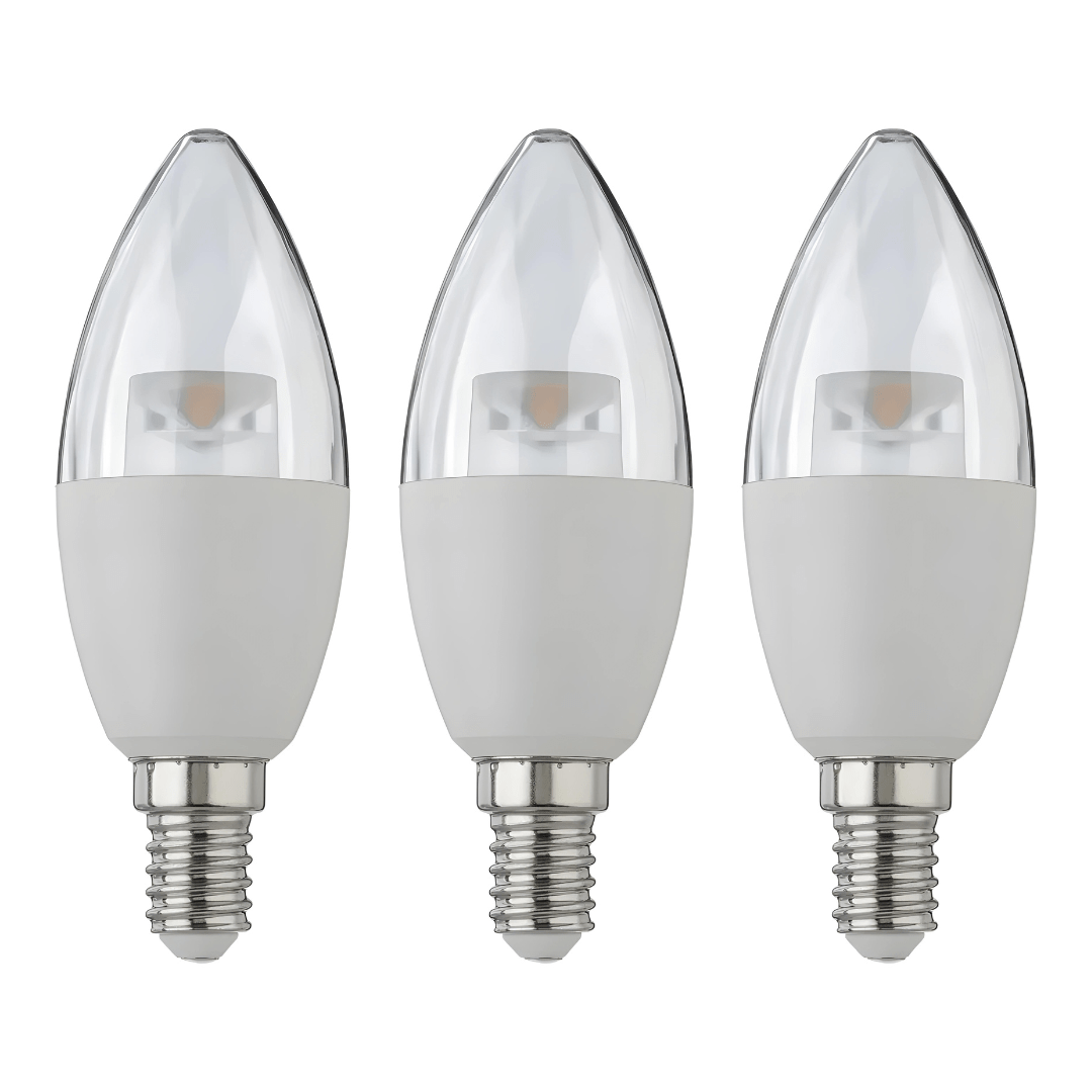 LIVARNO home LED Transparent bulbs E14 Set OF 3 6W=40W