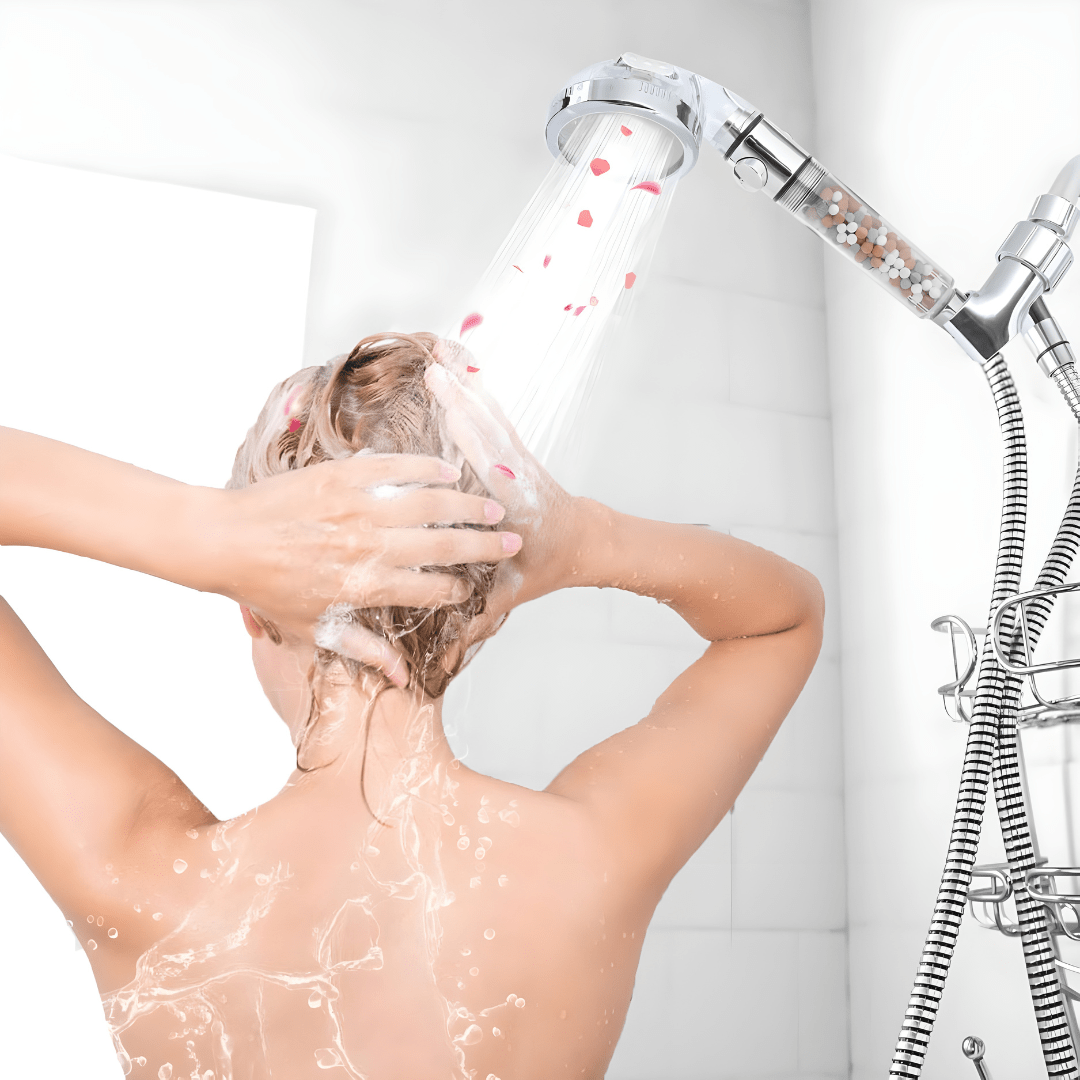 Ionic Filtered Shower Head Set with Accessories