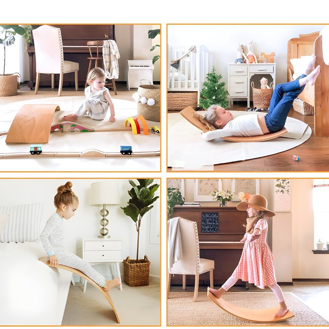 Curved Wooden multi-function Balance Board –European Household-Lebanon