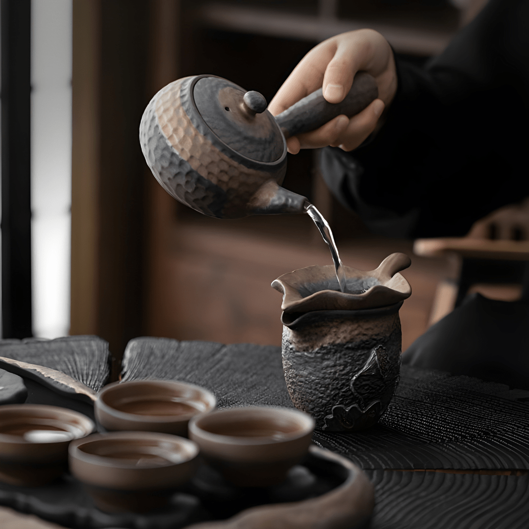 Japanse stijl Lotus Pond complete theeset