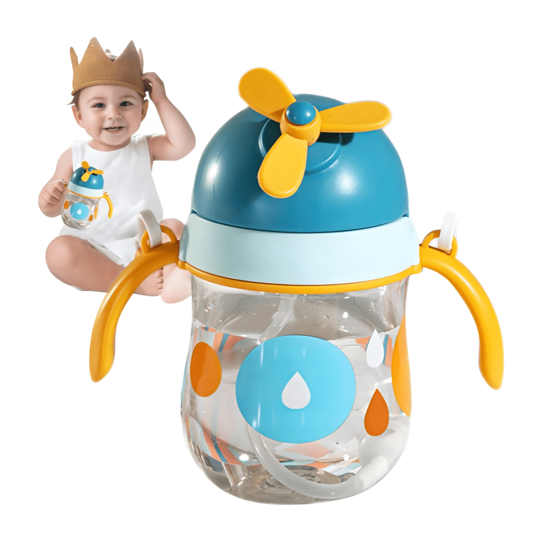 Vliegtuigvormige BPA-vrije babyrietjesbeker 250 ml