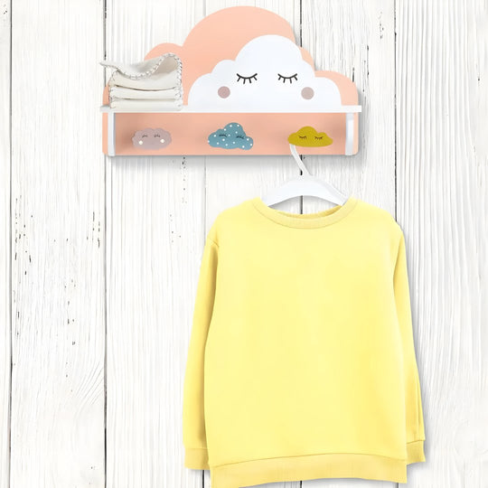 Livarno Living Hook with a Cute Pattern for a Child's Room - Pink