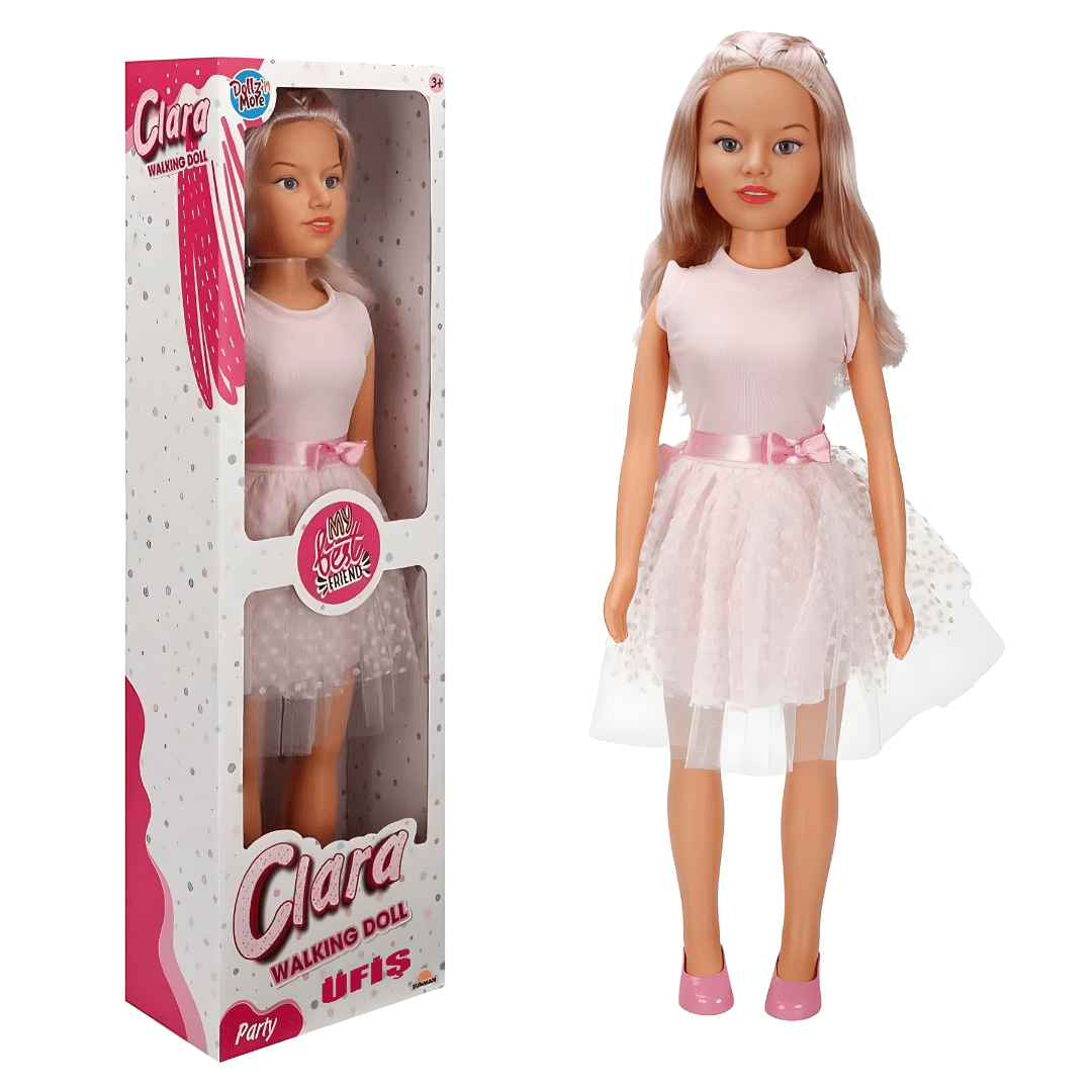 Clara 80cm party doll with pink or blue dress and blonde hair – Beirut