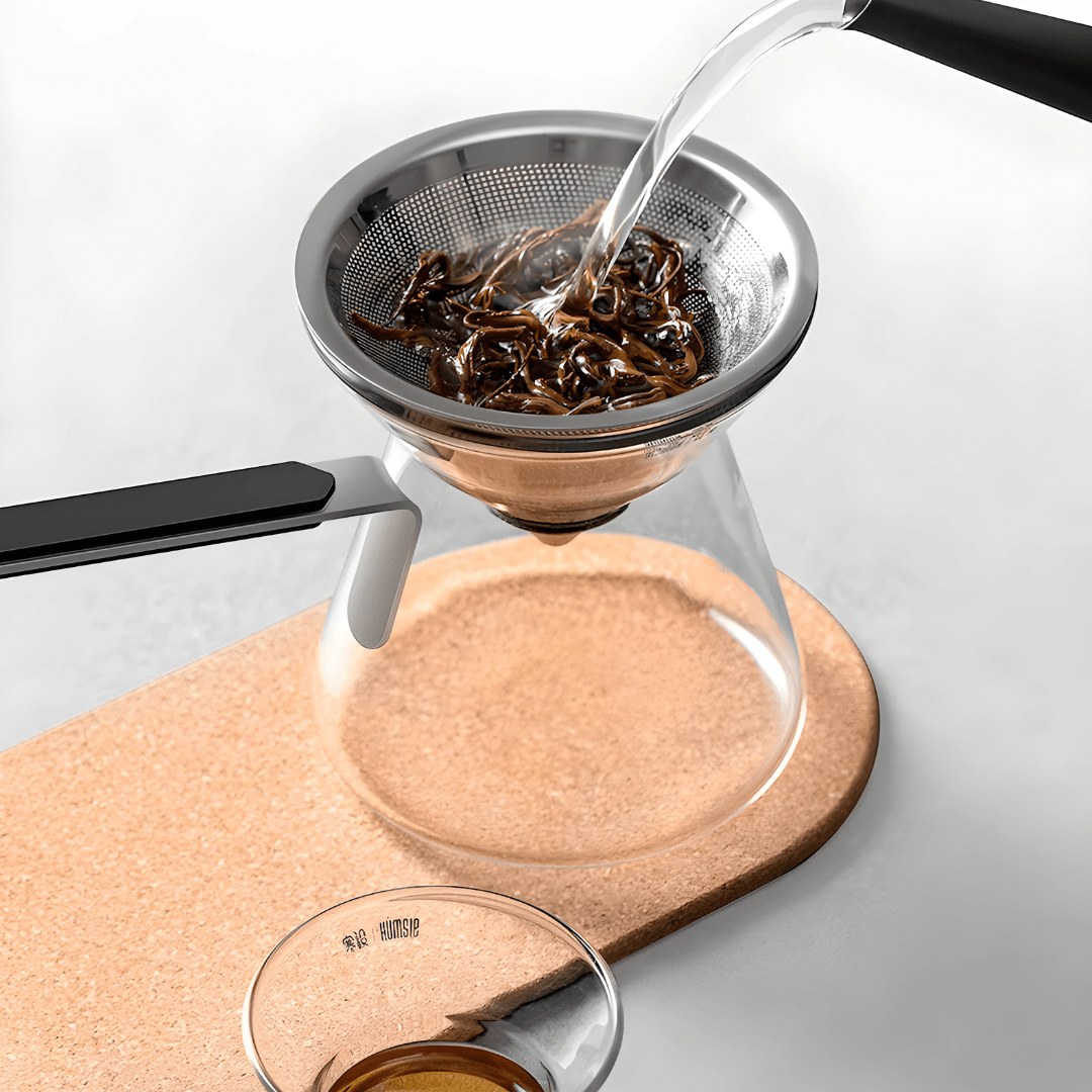 Super Premium 300ml Magnetic Glass Teapot & Cup Set – For Coffee & Tea Brewing