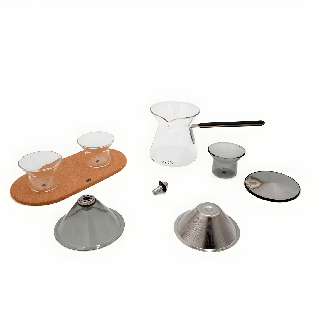 Super Premium 300ml Magnetic Glass Teapot & Cup Set – For Coffee & Tea Brewing