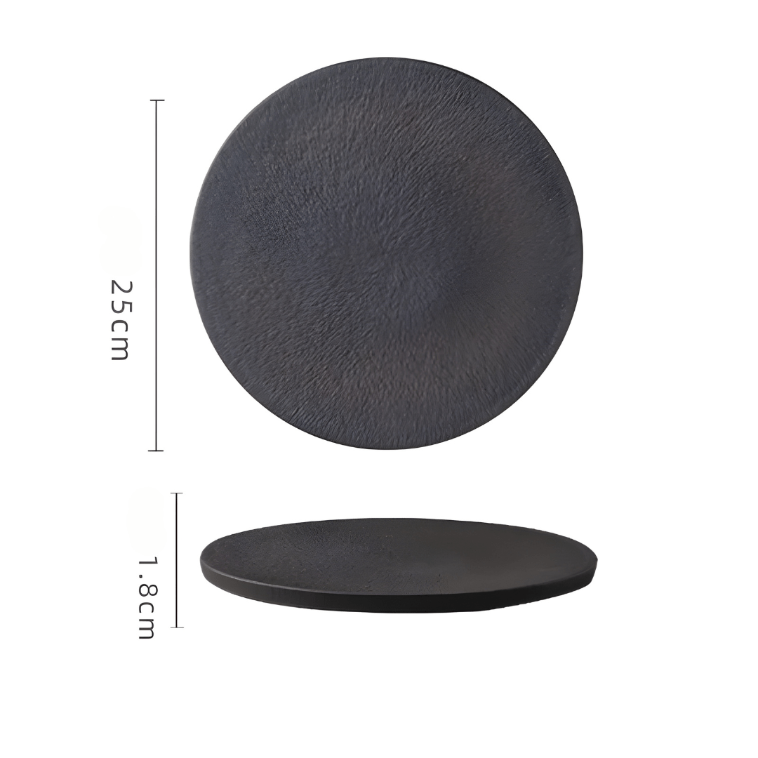 Modern Ceramic Serving Plate for Steak & Sushi – 21 or 25 Cm