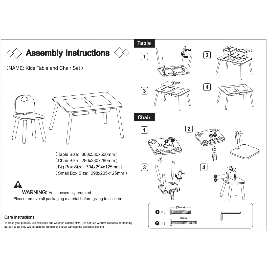 Montessori Wooden Sensory Activity Table with Covered Bins