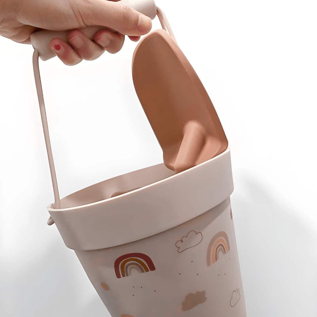 BPA-Free Silicone Beach Bucket Playset for Kids