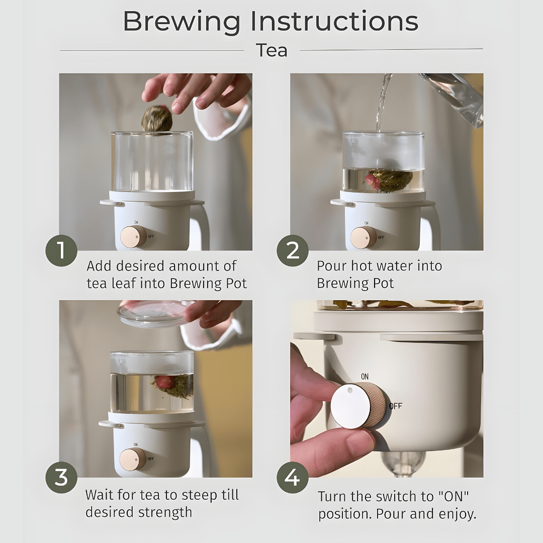 Super Premium Semi-Automatic Tea & Coffee Server – Dual Purpose Brewer (400ml)