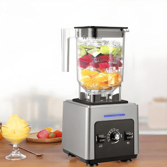 2000W heavy-duty commercial blender with 1.8L pitcher, stainless steel 6-blade, and ice-crushing function – perfect for Beirut businesses