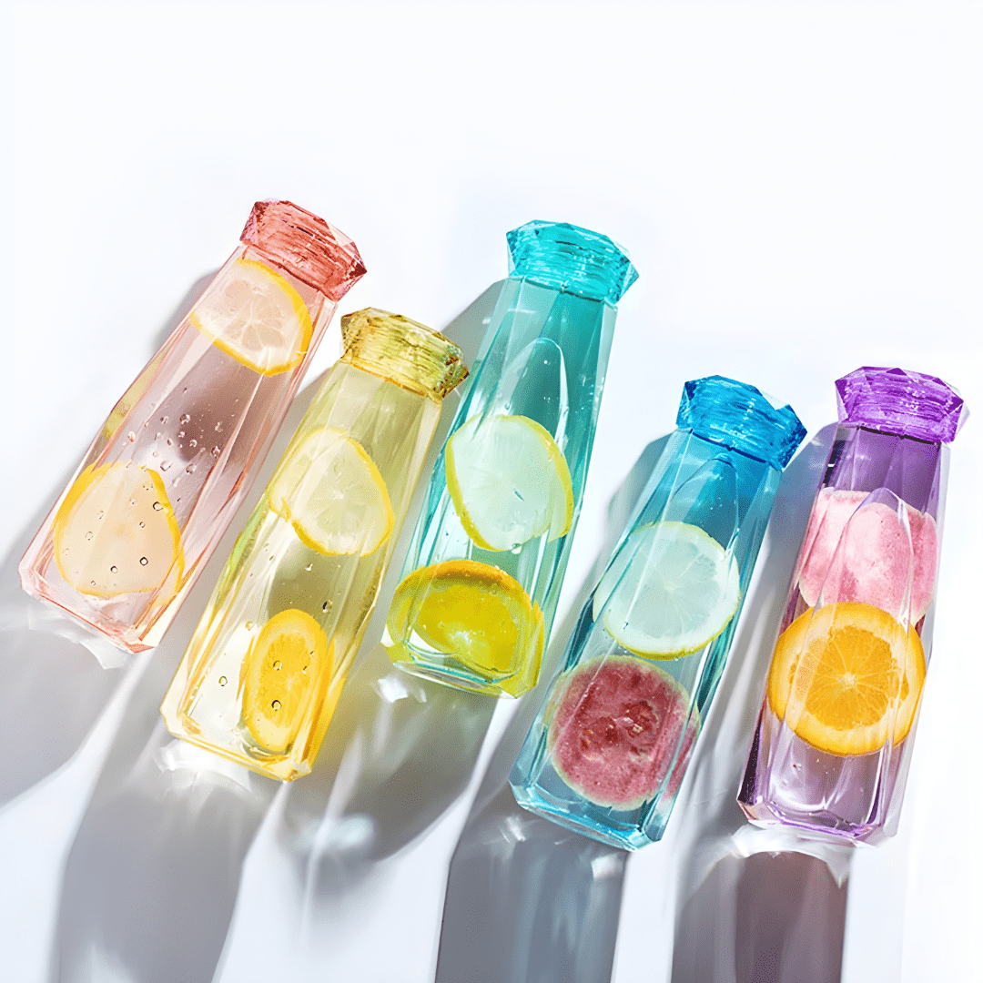 500ml Stylish Glass Bottle with Lid