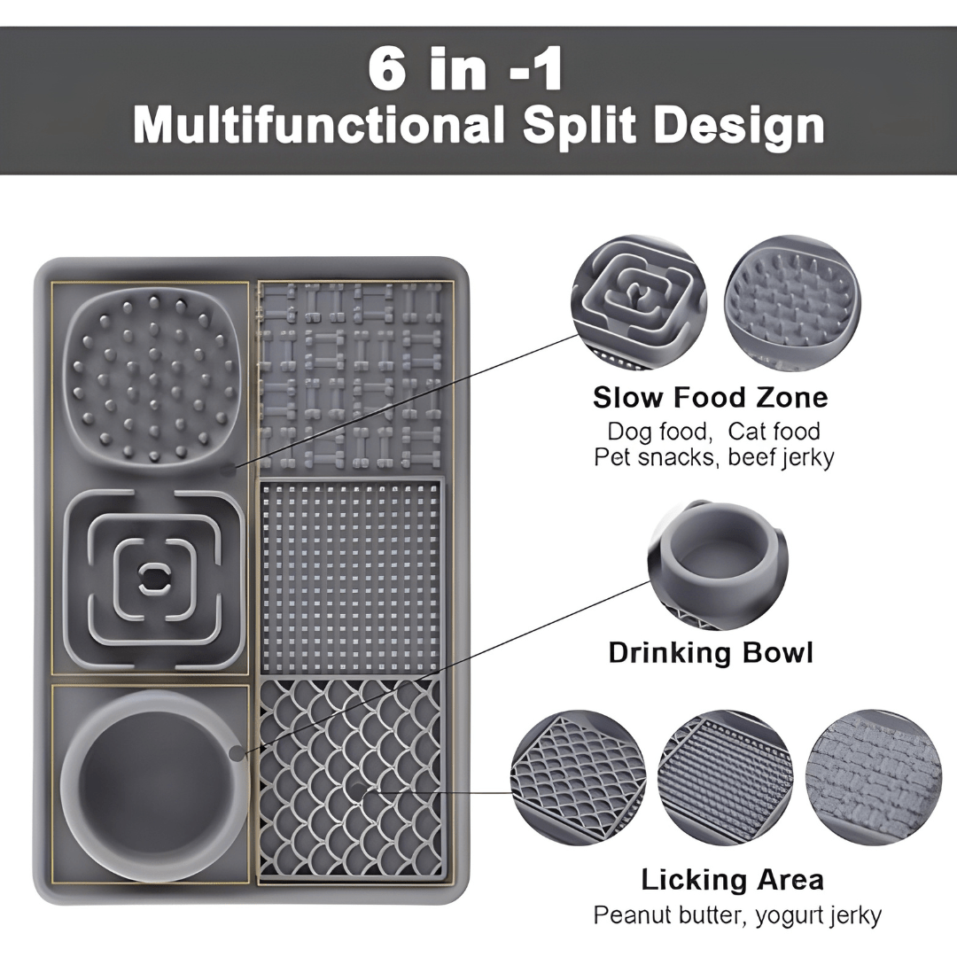 BPA-free silicone lick mat with water bowl for cats and dogs – Beirut Lebanon