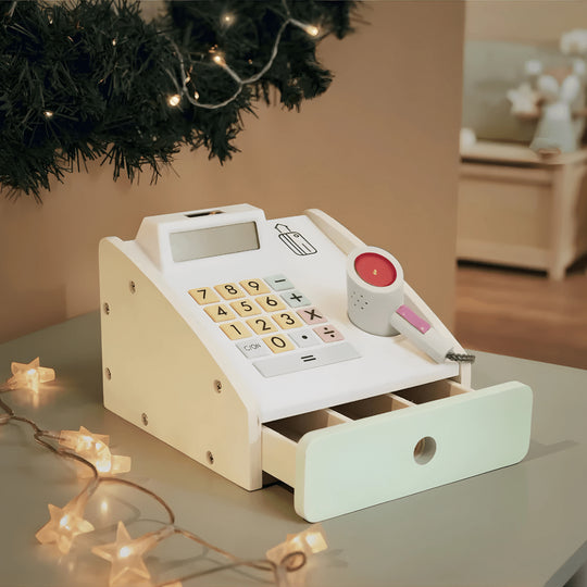 Playtive wooden cash register set with play money and cards – Beirut Lebanon