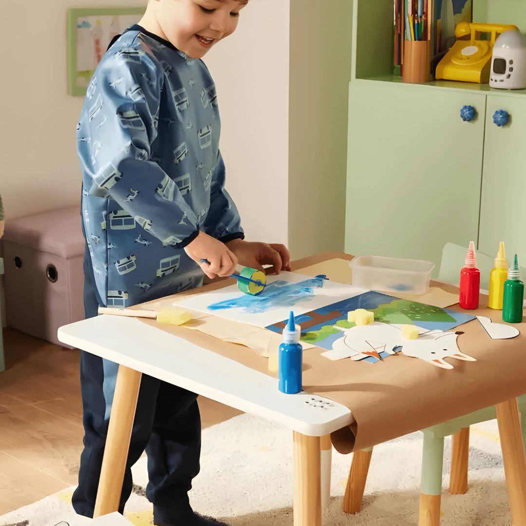 Crelando sponge painting set 31 pieces for kids with sponges rollers and paints — creative art kit for children in Beirut Lebanon.