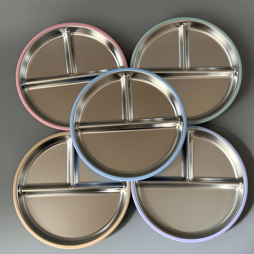 Stainless Steel Suction Plate for Babies