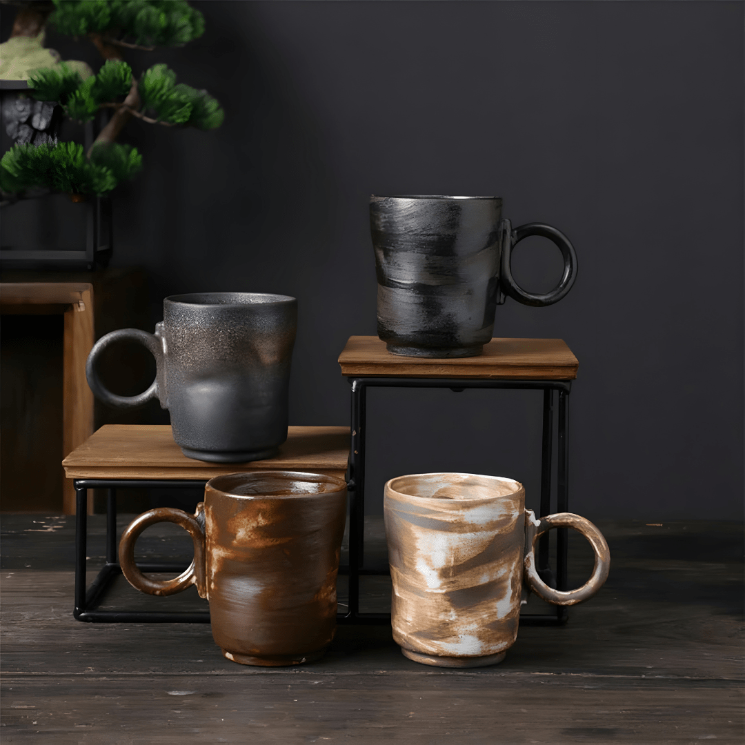 Rustic Stoneware Coffee Cup | European Household