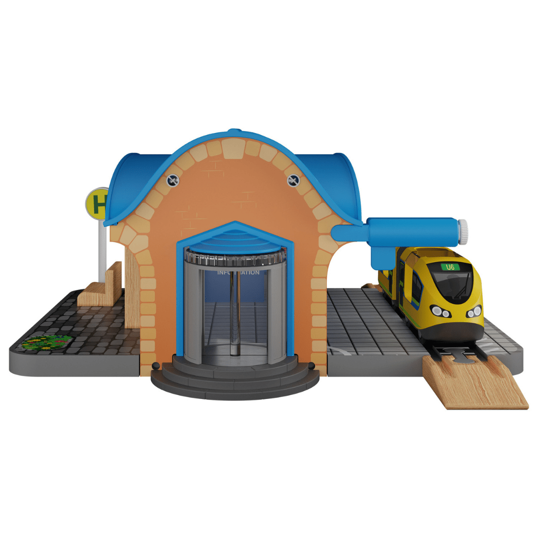 Playtive Treinstation Set van 8 Stuks