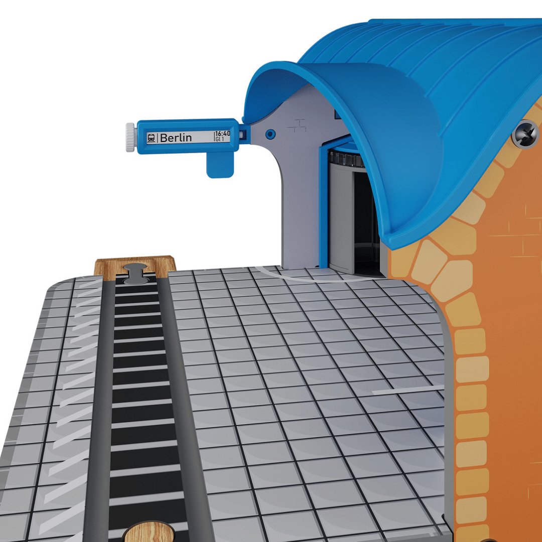 Playtive Treinstation Set van 8 Stuks