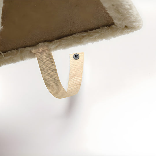 Zoofari 2-level cat tree with sisal posts and plush surfaces, size 87×36×36 cm. Ideal for climbing, scratching, and relaxing cats in Beirut, Lebanon.